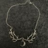 Witchcraft Accessories Moon Branch Necklace Wicca can also be worn on the head BOHO Vintage Neckband Chain Necklace Pendant