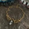 Witchcraft Accessories Raw Crystal Branch Necklace WiccaBOHO Vintage Neckband Chain Necklace Pendant