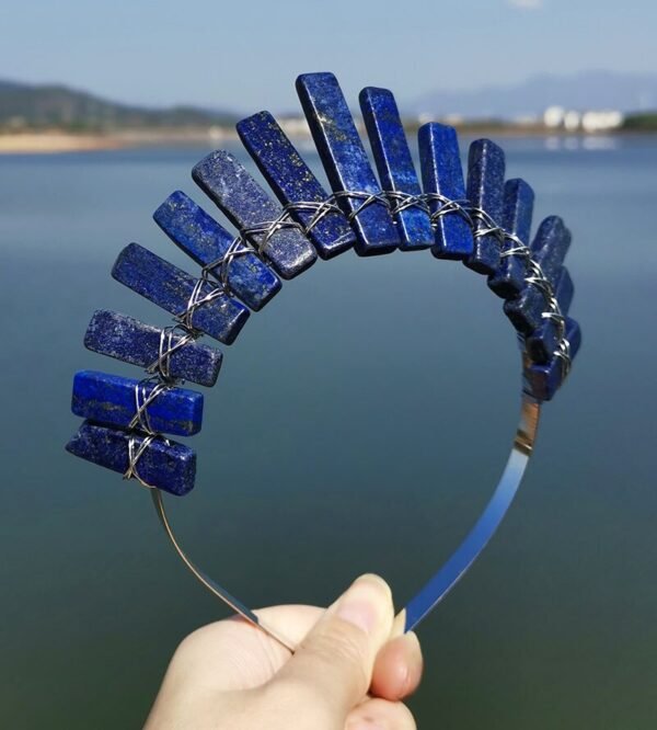 Magic Wicca~Witchcraft Accessories Raw Natural Crystal Wide Crystal Crown Headband Wicca Hair Accessories Bridal Party Gift