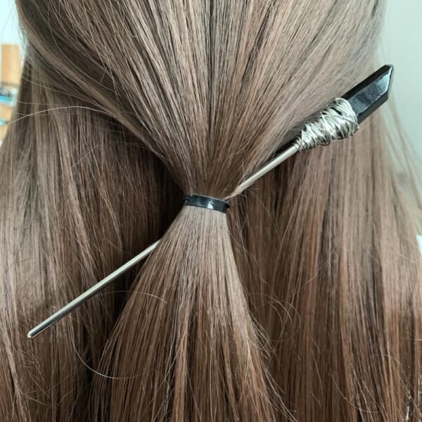 Witchcraft accessories Raw Crystal Hairpin Hair Stick Witch Vintage Gothic Pagan Wedding Bride Princess Gift