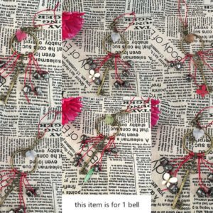 Gothic Keychain ~Witches Bells Keychain with Butterfly&leaf&Quartz,Home Protection Gift,woodland Jewelry,Occult Decor,Witchcraft,Good Luck