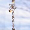 Witchy Car Charm Suncatcher with Butterfly, Floral Car Charm Suncatcher, Witchy Window Decor,Crystal Suncatcher