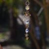 Witchy Car Charm Suncatcher with Butterfly, Floral Car Charm Suncatcher, Witchy Window Decor,Crystal Suncatcher