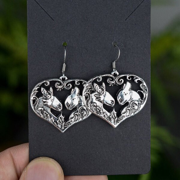 Witchy Gothic Crescent Moon Pentagram Earrings Dragon Celtics Axe Sword Drop Earring For Women Pine Mushroom Natural Jewelry