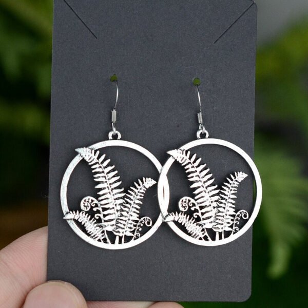 Witchy Gothic Crescent Moon Pentagram Earrings Dragon Celtics Axe Sword Drop Earring For Women Pine Mushroom Natural Jewelry
