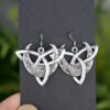 Witchy Gothic Crescent Moon Pentagram Earrings Dragon Celtics Axe Sword Drop Earring For Women Pine Mushroom Natural Jewelry