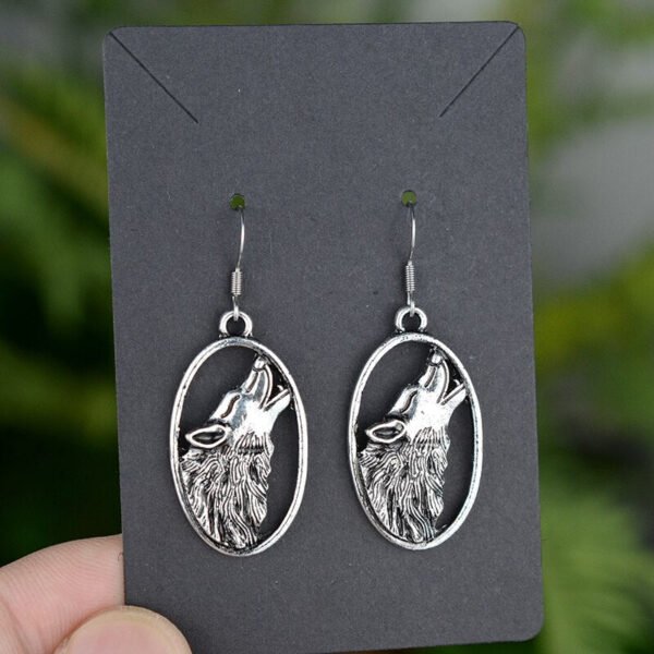 Witchy Gothic Crescent Moon Pentagram Earrings Dragon Celtics Axe Sword Drop Earring For Women Pine Mushroom Natural Jewelry