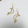 Witchy Hippie Geometric Crescent Moon Earrings Drop Phase Boho Halloween Statement Jewelry Minimalism Punk Women Gift VINTAGE