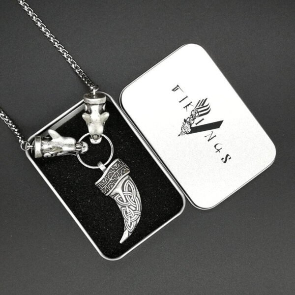 New Magicun Viking~Wolf Tooth Pendant necklace Vintage Norse Viking  jewelry pagan