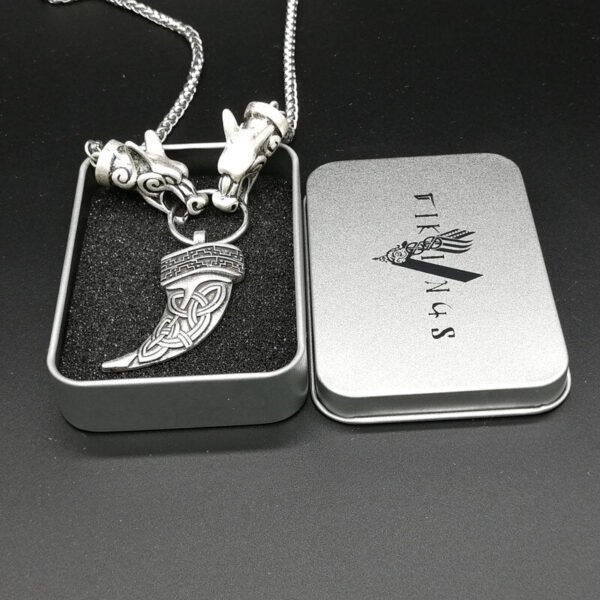 New Magicun Viking~Wolf Tooth Pendant necklace Vintage Norse Viking  jewelry pagan