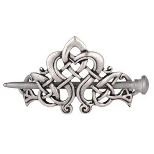 Magic Wicca~Women Antique Silver Metal Stick Slide Hair Clip Celtics Knots Hairpins Retro Hair Jewelry Accessories