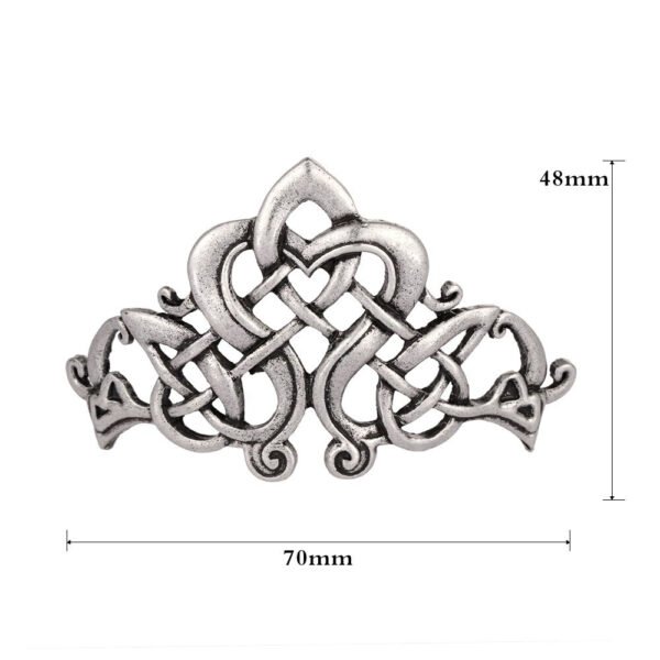 Magic Wicca~Women Antique Silver Metal Stick Slide Hair Clip Celtics Knots Hairpins Retro Hair Jewelry Accessories