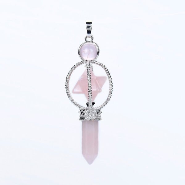 Pendulum Reiki Crystal | Pendant Reiki Healing Stone | Crystal Stones Merkaba - Women
