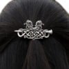 Magic Wicca~Women Metal Stick Slide Hair Clips Celtics Knots Viking Runes Double Dragons Hairpin Hair Jewelry Accessories