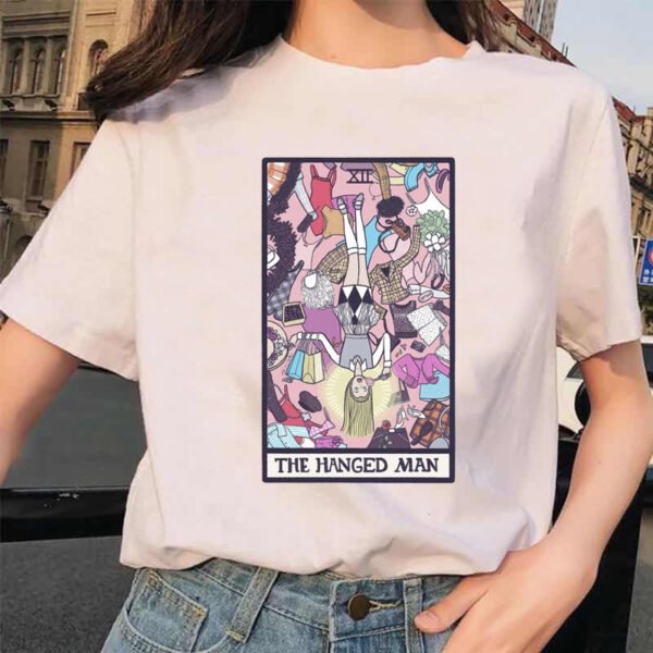 Women's Tarot Card Flower Funny Time Ladies Cartoon Fashion Short Sleeve Summer Printed T-shirt Women's T-shirt Top Pattern. - T-shirts