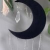 Wood Black Moon Suncatcher,Witchy Suncatcher |wall Hanging | Boho Decor