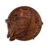 Wood Carved Owl Decor  Vintage Style Animal Wall Art  Wooden Decorative Plaque Sign  Hand Carved Ornament  Owl Statue