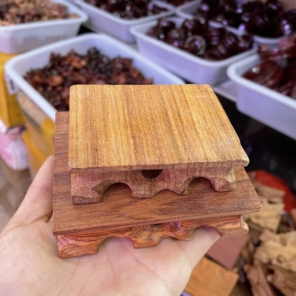 Wood Carving Base Display Stand For Vase Teapot Crystal Jade Stone Mineral Statue Flowerpot Base Ornament 1PC