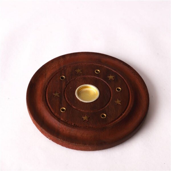 Wood Pentagram Incense stick holder burner appliance witchcraft supplies for altar tile Board Plate  wooden handcraft items Tarot &Divination