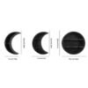 Wooden Moon Wall Decoration Shelf Moon Phase Cycle  Storage  Accessories Bohemian Style Crystal Organization  Wall Decor