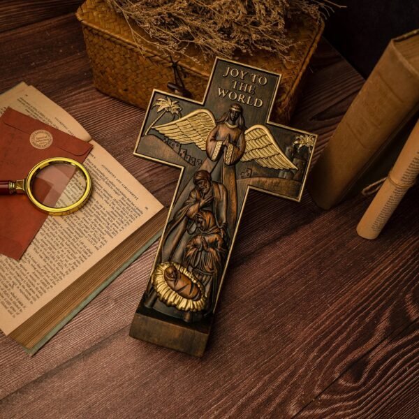 Wooden Nativity Scene for Home Decor, Tabletop Centerpieces, Nativity Scene Sculptures and Figurines, Christmas Gift