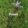 Wooden hairpin staff branch moon star crystal hair stick irregular crystal witch wand gift Altar decor Wicca