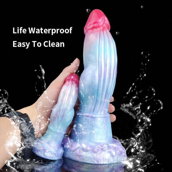 YOCY S/M/L Ice Dragon Anal Plug Silicone Monster Dildo With Sucker Big Knot Penis Butt Masturbator Sex Toy For Women Men| |