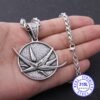Viking Magic~Stainless Steel Wolf Head Pendant the Geralt Netflix TV Cosplay Necklace never fade
