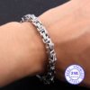 Viking Magic~Stainless Steel bracelets Link Byzantine Chain Bracelet For MENS Jewelry Fashion Good quality