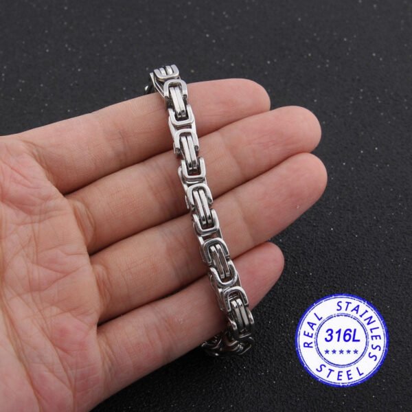 Viking Magic~Stainless Steel bracelets Link Byzantine Chain Bracelet For MENS Jewelry Fashion Good quality