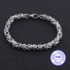 Viking Magic~Stainless Steel bracelets Link Byzantine Chain Bracelet For MENS Jewelry Fashion Good quality