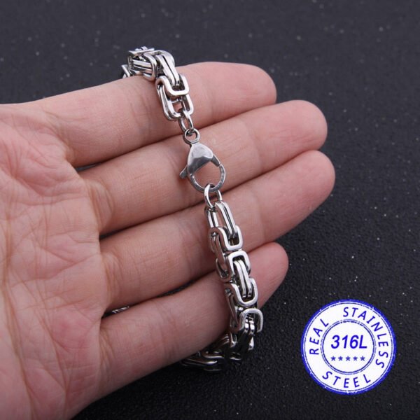 Viking Magic~Stainless Steel bracelets Link Byzantine Chain Bracelet For MENS Jewelry Fashion Good quality