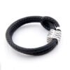 Viking Magic~Trendy BV Style Male Bracelets 316L Stainless Steel Adjustable Double Layer Braided Leather Men Bracelet Jewelry