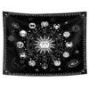 Zodiac Tapestries Sun and Moon Tapestry Astrology Tapestry Zodiac Sign Tapestry, Constellation Tapestry Black and White Tapestry
