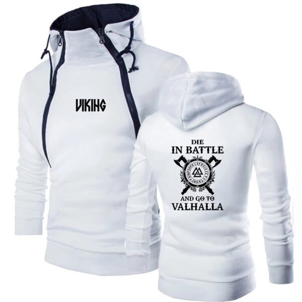 Mens Odin Viking Die In Battle And Go To Valhalla Leisure Pullover Hoodies Brand Hooded Sweatshirt Classic Customize Tops