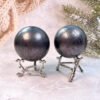 Healing Crystal Schungite Shungite Sphere Ball Strength Reiki Meditation Spiritual Energy Gemstone