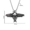 Retro Gothic Mystical Angel Wings Pendant Necklace