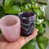 Natural Healing Gemstone Crystal Cup Hand Carved Crystal Crafts Agate And White Jade Cup For Gift LCK