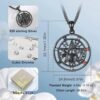 Tetragrammaton Necklace Wiccan Protection Amulet Pentacle Star Jewelry