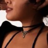 Sacina Gothic Snake Choker Necklace, Zinc Alloy Snake Pendant, Goth Choker, Goth Necklace, Goth Jewelry Gift for Women, Christmas Gift for Women