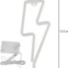 Lightning Neon Sign, Battery or USB Powered LED Night Light for Kids Room, Pink Bedroom Wall Decor for Festival, Party Decorations