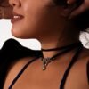 Sacina Gothic Snake Choker Necklace, Zinc Alloy Snake Pendant, Goth Choker, Goth Necklace, Goth Jewelry Gift for Women, Christmas Gift for Women