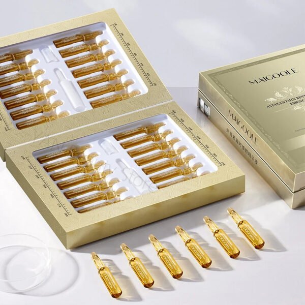 Astaxanthin Anti Wrinkle Facial Ampoules Sets Collagen Firming Serum Vitamin C Anti-Aging Essence Hyaluronic Acid Beauty Health