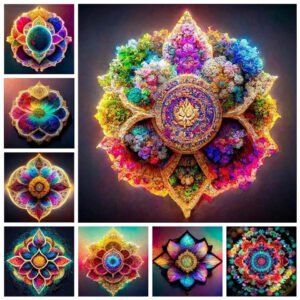 Mandala 5D DIY Diamond Painting Datura Kits Full Round Square Diamond Mosaic Embroidery Gift Home Decor Drop shipping X1119