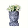 Head Planter Goddess Statue Planter Decorative Portrait Planter Indoor Outdoor Flower Vase Container