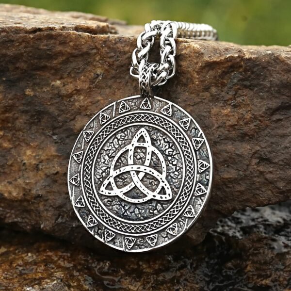 Norse Goddess Freya Stainless Steel Pendant Necklace Good Quality Viking Jewelry