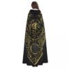 Spirit Talking Board Hooded Cloak Polyester Unisex Witch Cape Costume Accessory