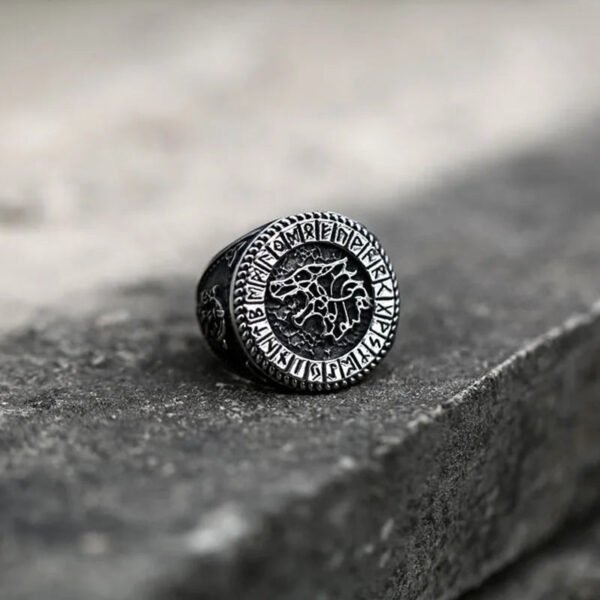 Vintage Fashion Viking Warrior Retro Wolf Totem Rings
