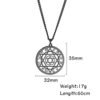 Talisman Seal Solomon Six-pointed Star 12 Constellation Pendant Hexagram Stainless Steel Necklaces
