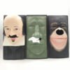 Tissue Box Waterproof Vintage Shakespeare Moai Pattern Tissue Box Easter Island Tissue Case Home easter decoration 2023